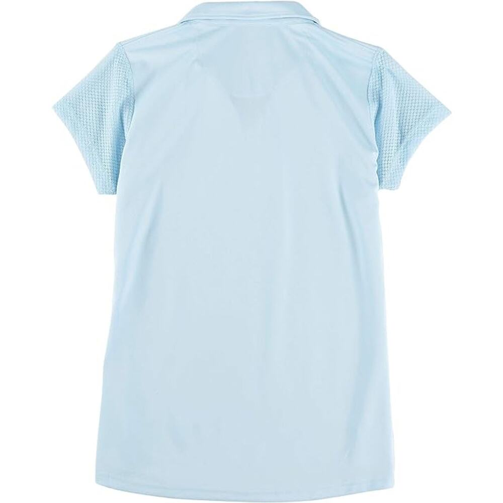 Pebble Beach Small Womens Dry-Luxe System Lace Polo Shirt Soft Blue NWT - Picture 4 of 5